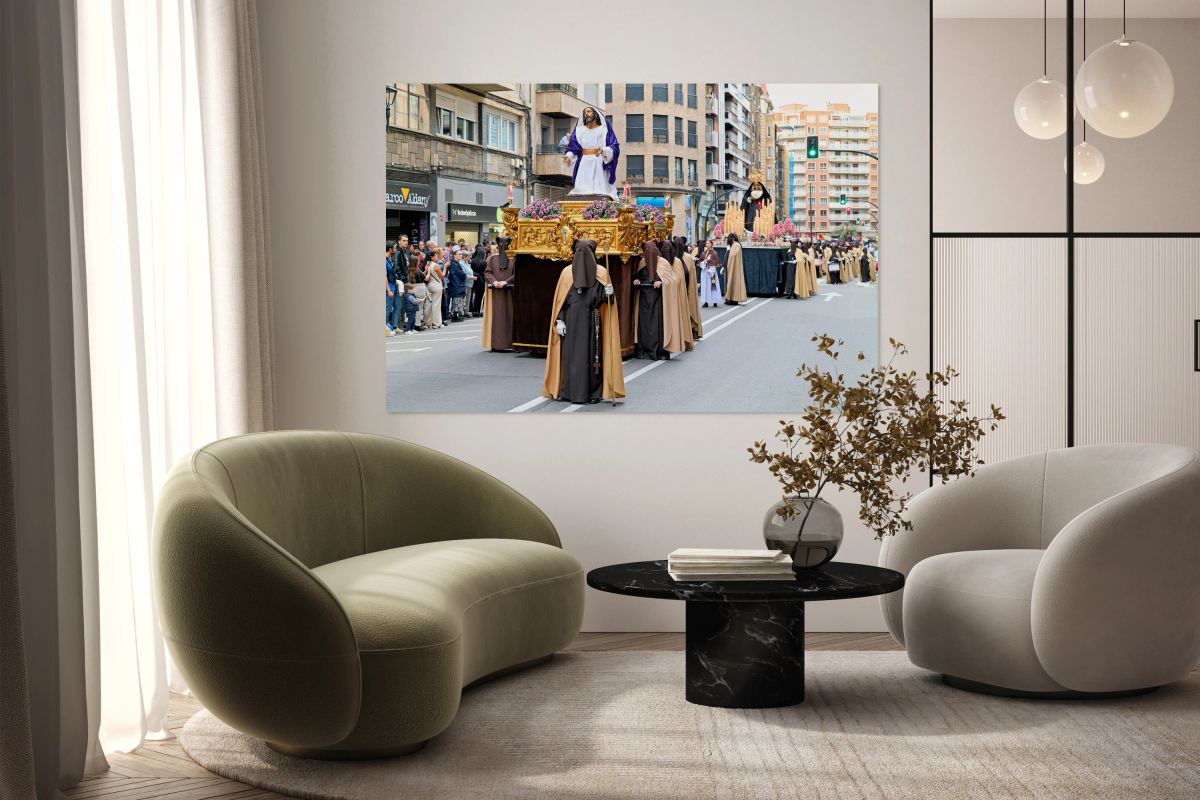 Easter processions in Zaragoza Aragon during Holy Week