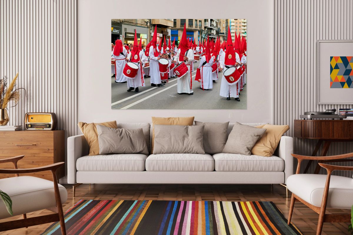 Processions for easter holy week in zaragoza aragon spain