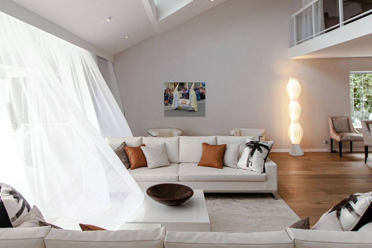 Processions during Easter Holy Week in Zaragoza Spain