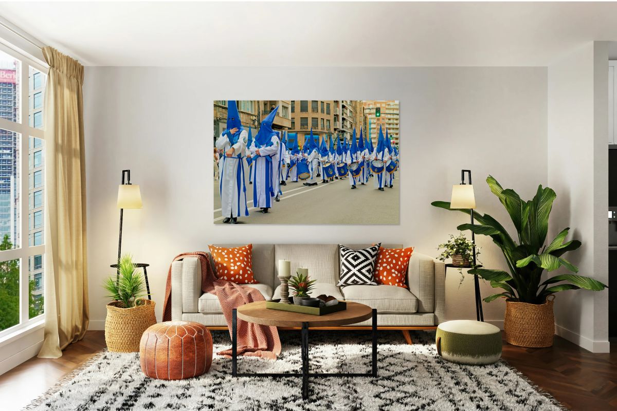 Easter Holy Week processions in Zaragoza Aragon Spain