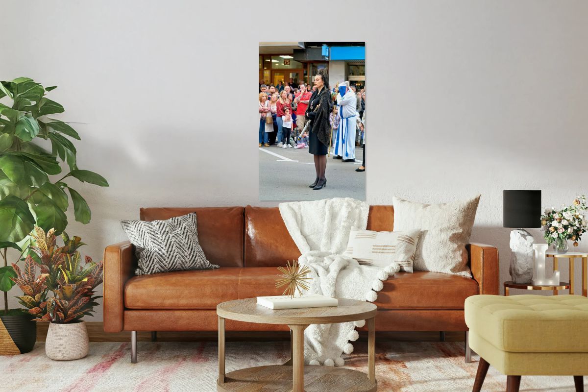 Procession during Easter Holy Week in Zaragoza Spain