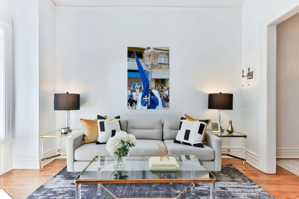 Procession during Easter Holy Week in Zaragoza Spain