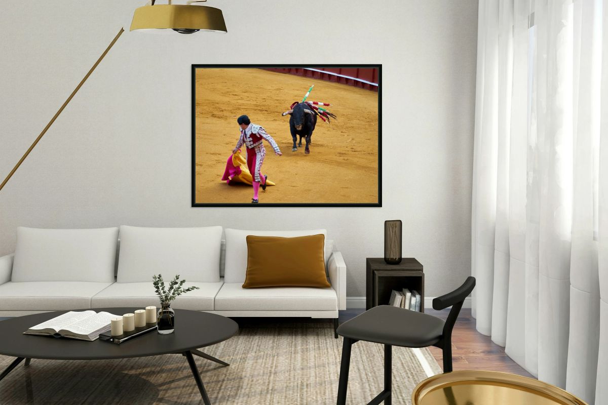 Bullfight show in Seville arena during Andalusia event