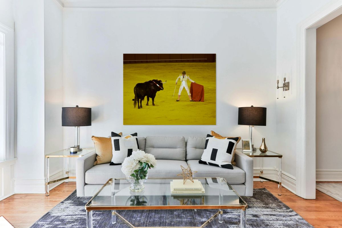Bullfight in Seville Arena during evening event