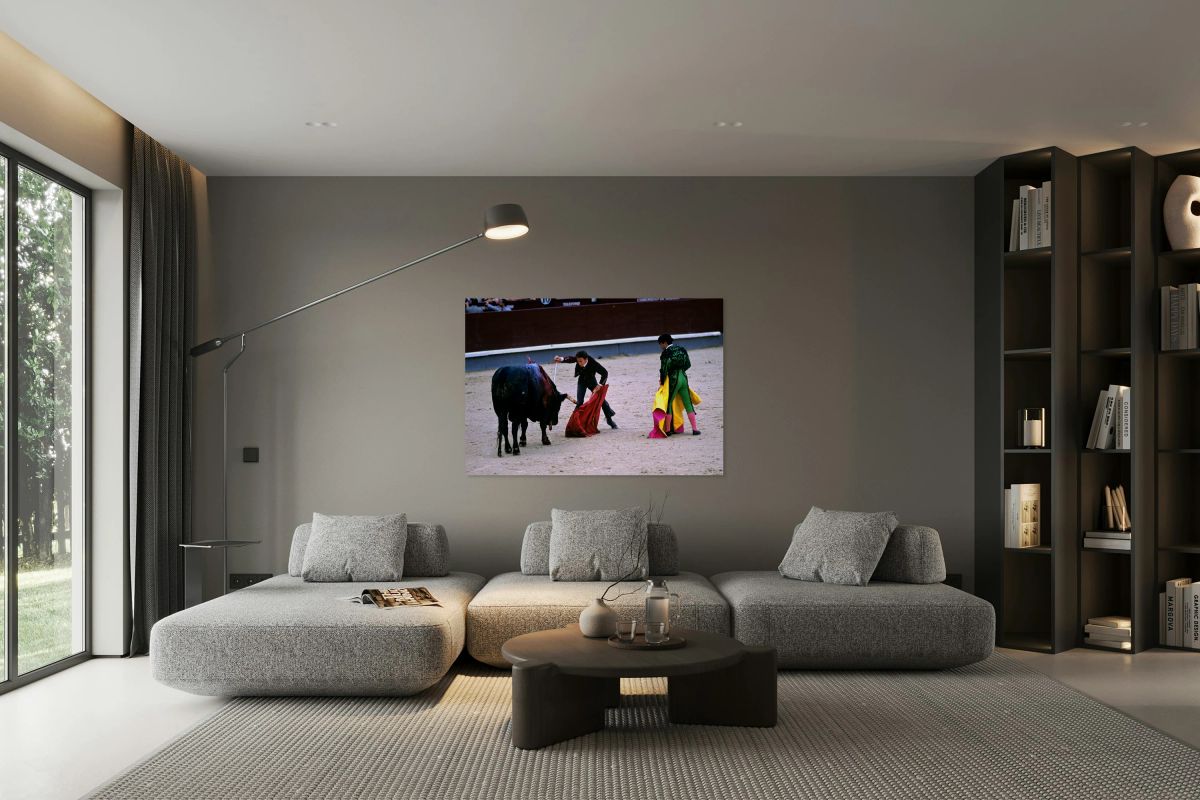 Bullfight at Las Ventas in Madrid during the corrida de rejones