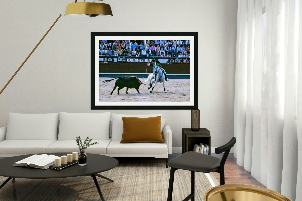 Bullfight on horseback at Las Ventas in Madrid