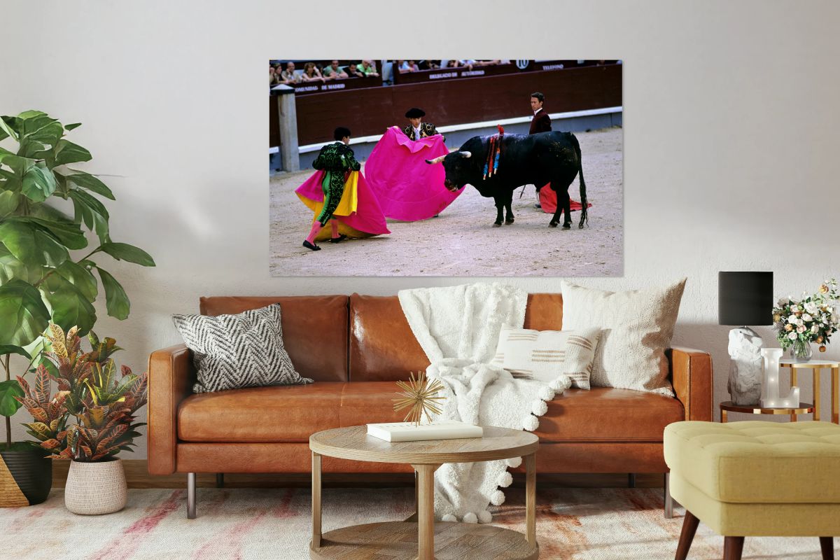 Bullfight at las ventas bullring in madrid spain
