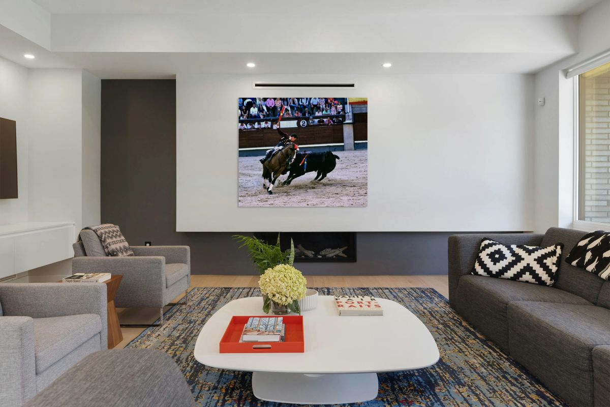 Bullfight on horseback at Las Ventas Bullring in Madrid