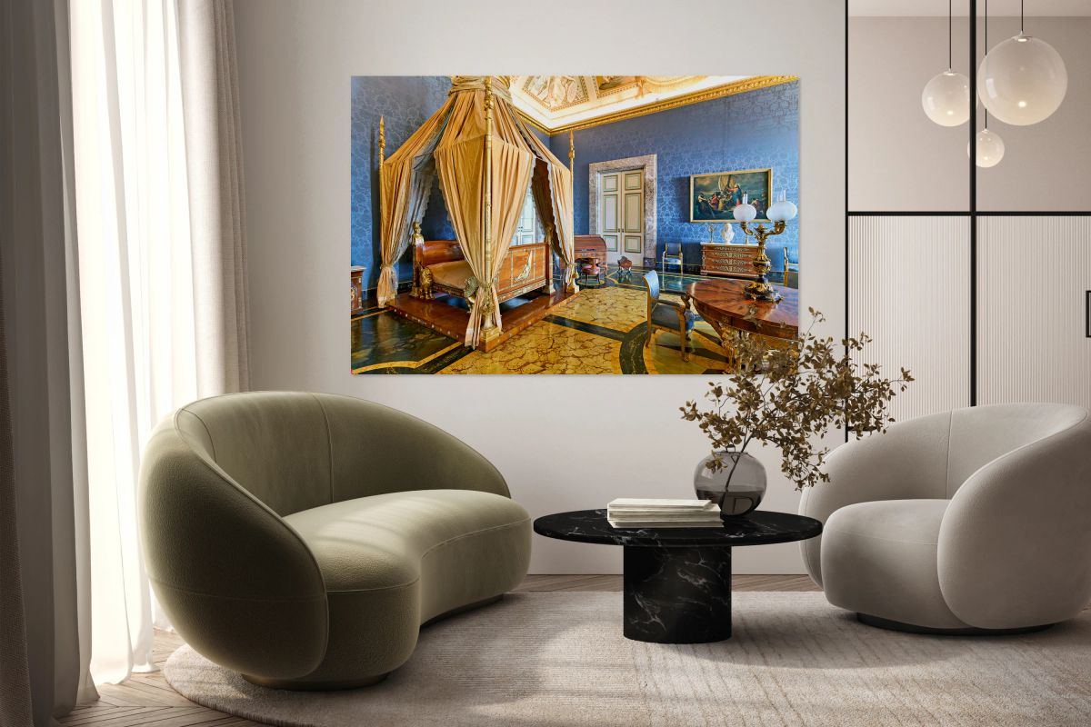 Visit Royal Palace bedroom of King Francis II in Caserta