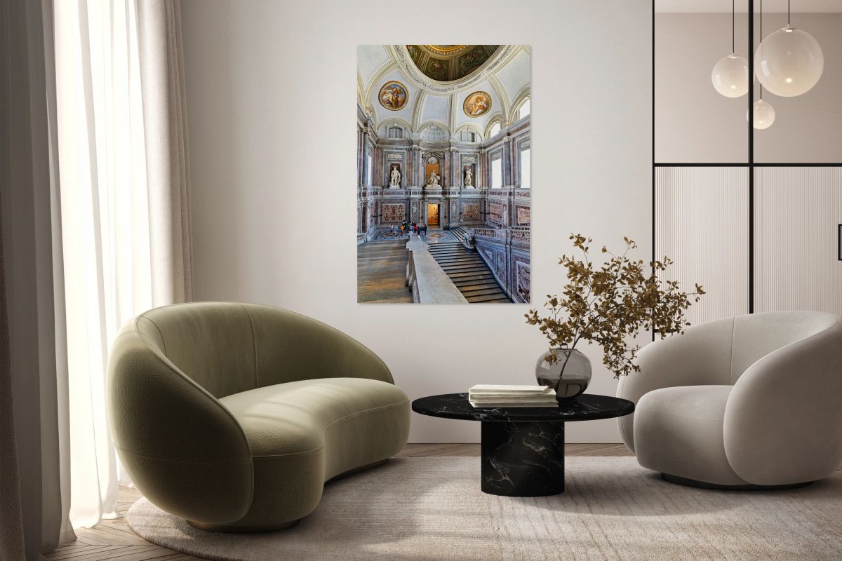 Scalone staircase of honour in Royal Palace of Caserta