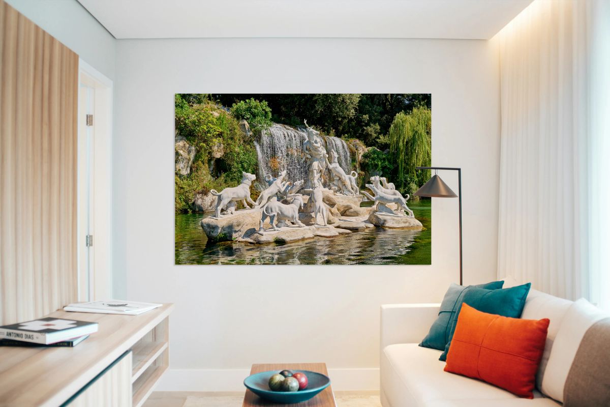 Fountain of diana and actaeon in caserta campania italy