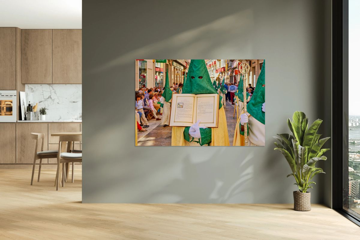 Easter procession in Malaga during Holy Week