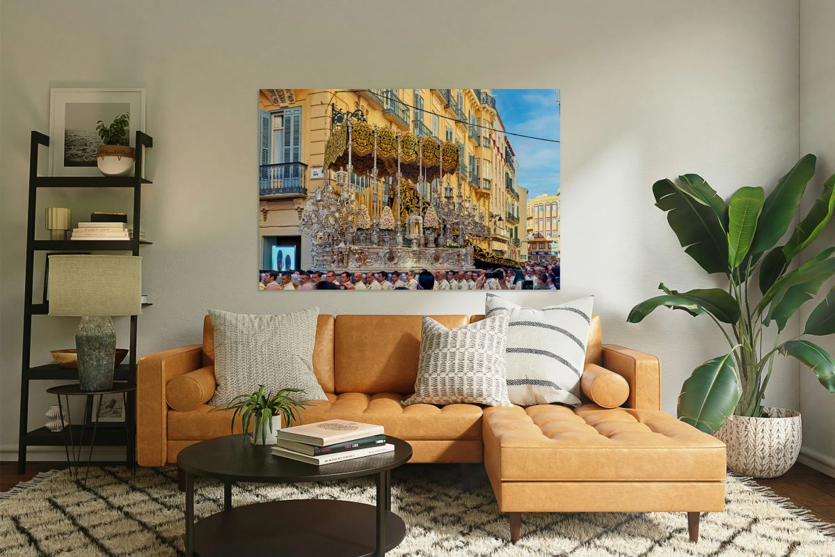 Easter procession in Malaga Andalusia