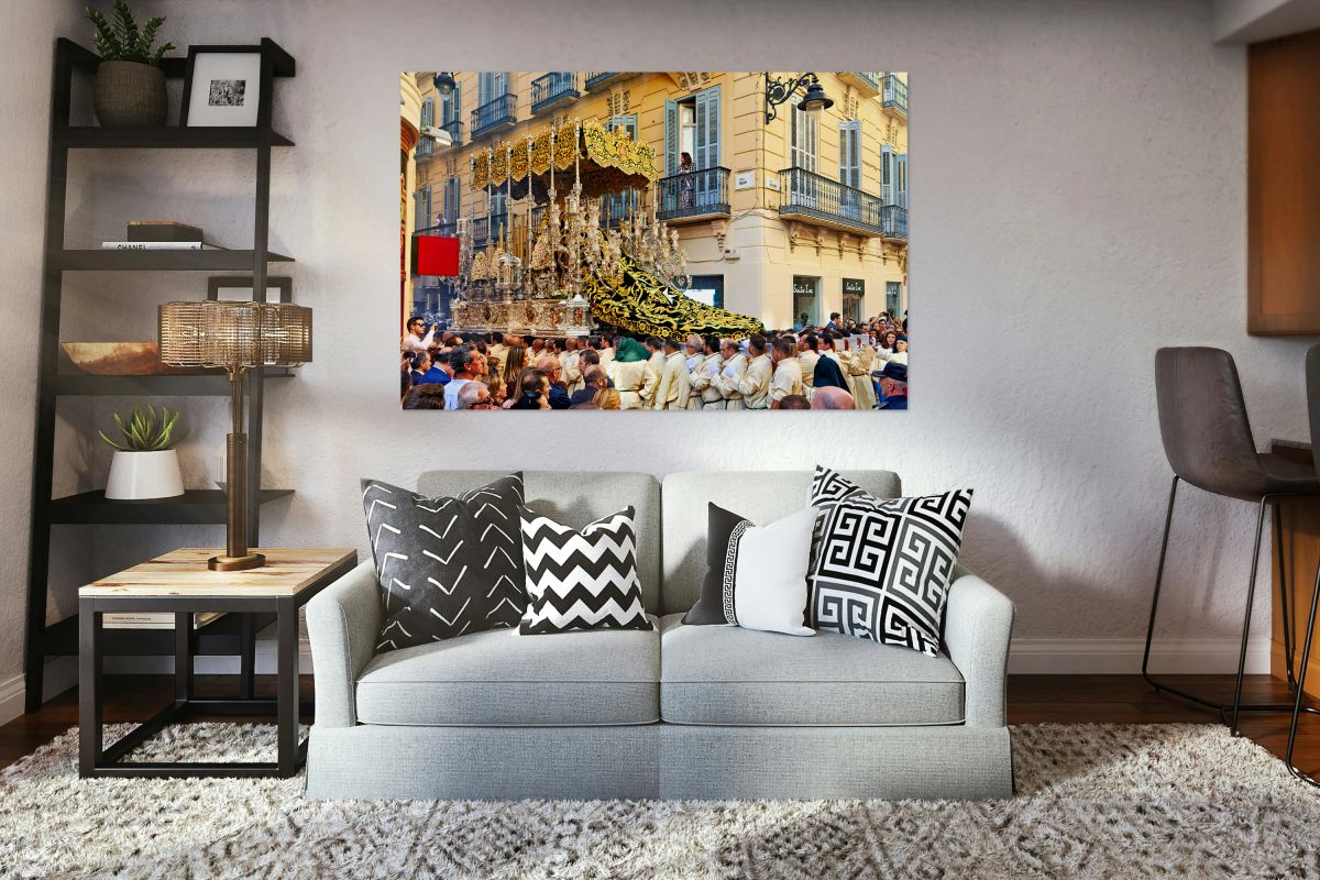 Procession in Malaga during Holy Week celebrations