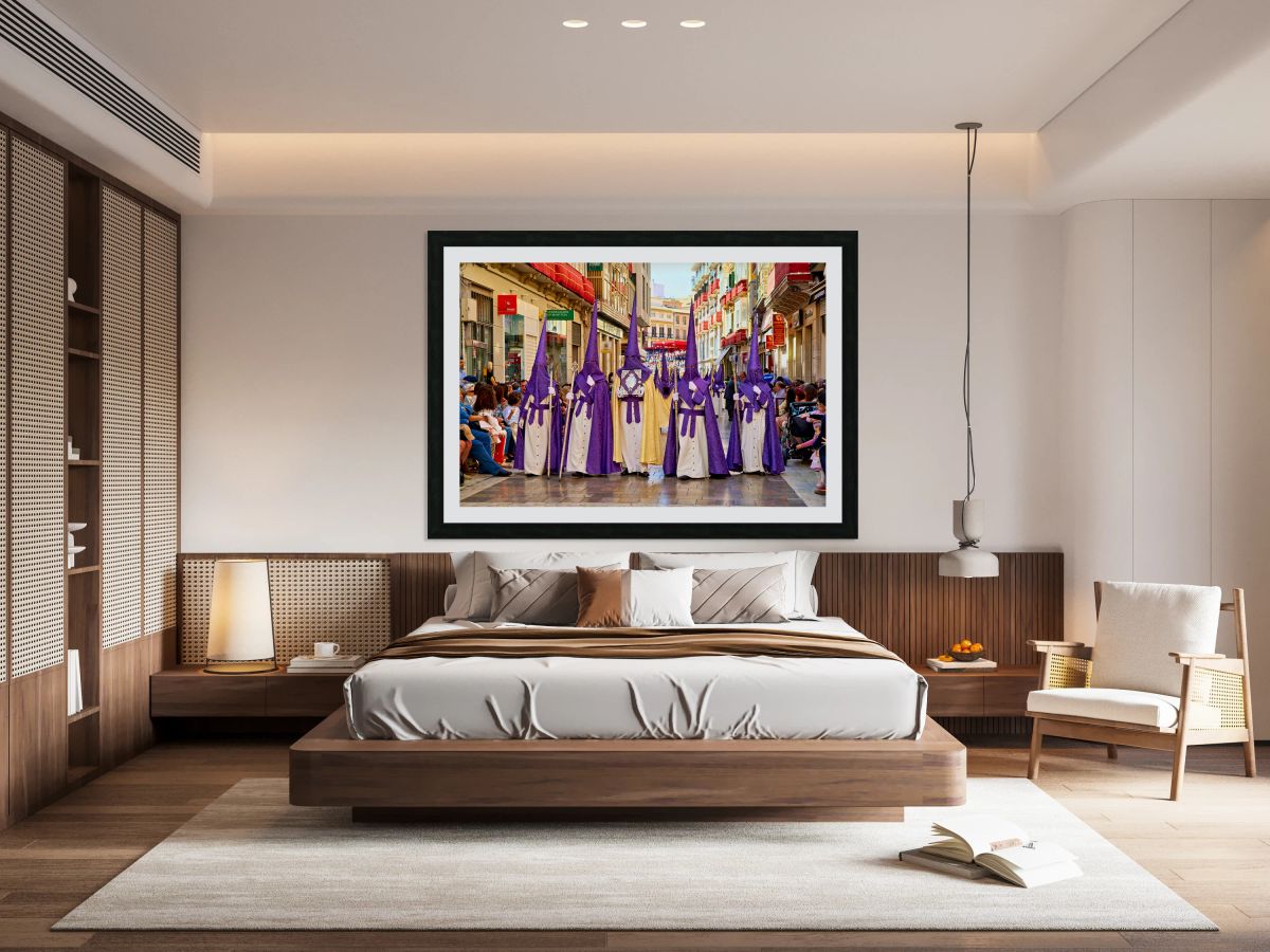 Processions during Easter Holy Week in Malaga Spain