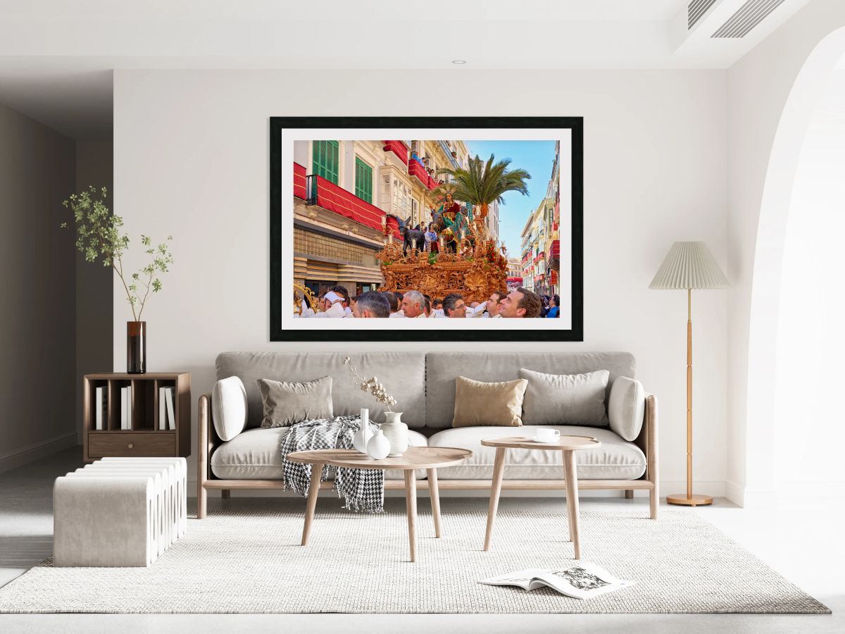 Processions for easter holy week in malaga andalusia