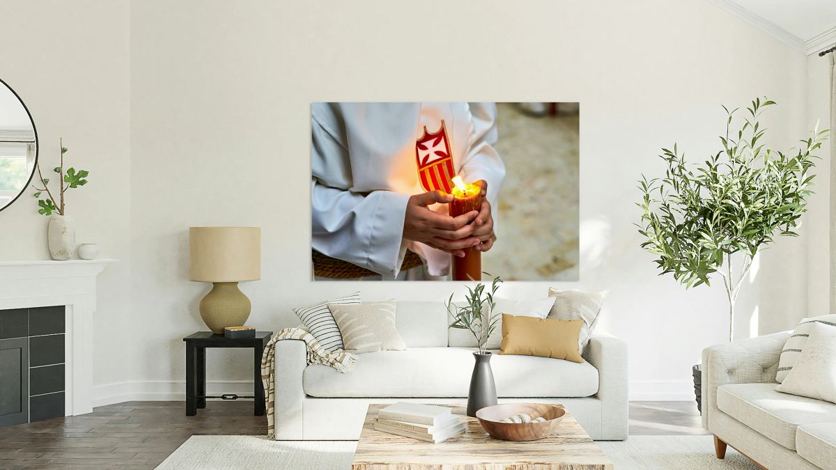 Procession in malaga for holy week in andalusia