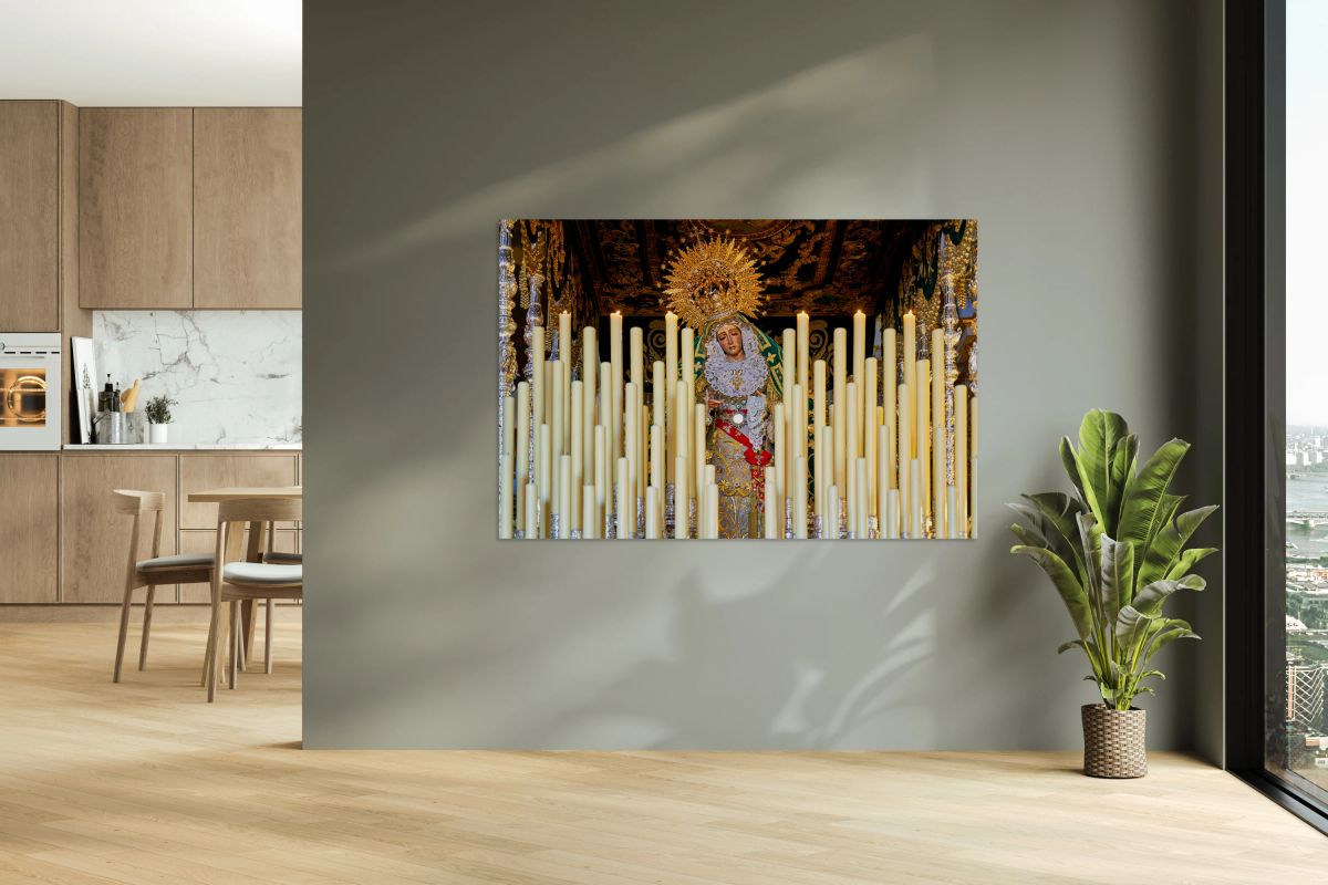 Preparing for holy week processions in Granada