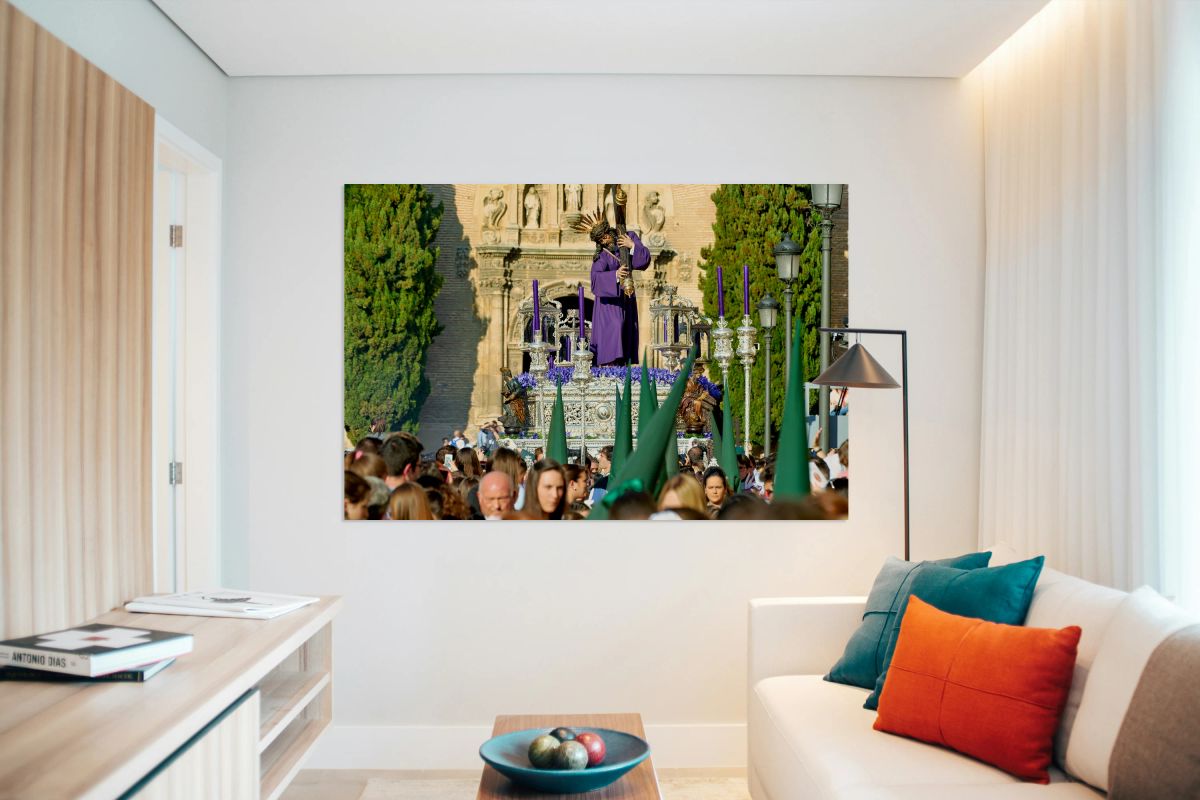 Easter Holy Week procession in Granada Spain