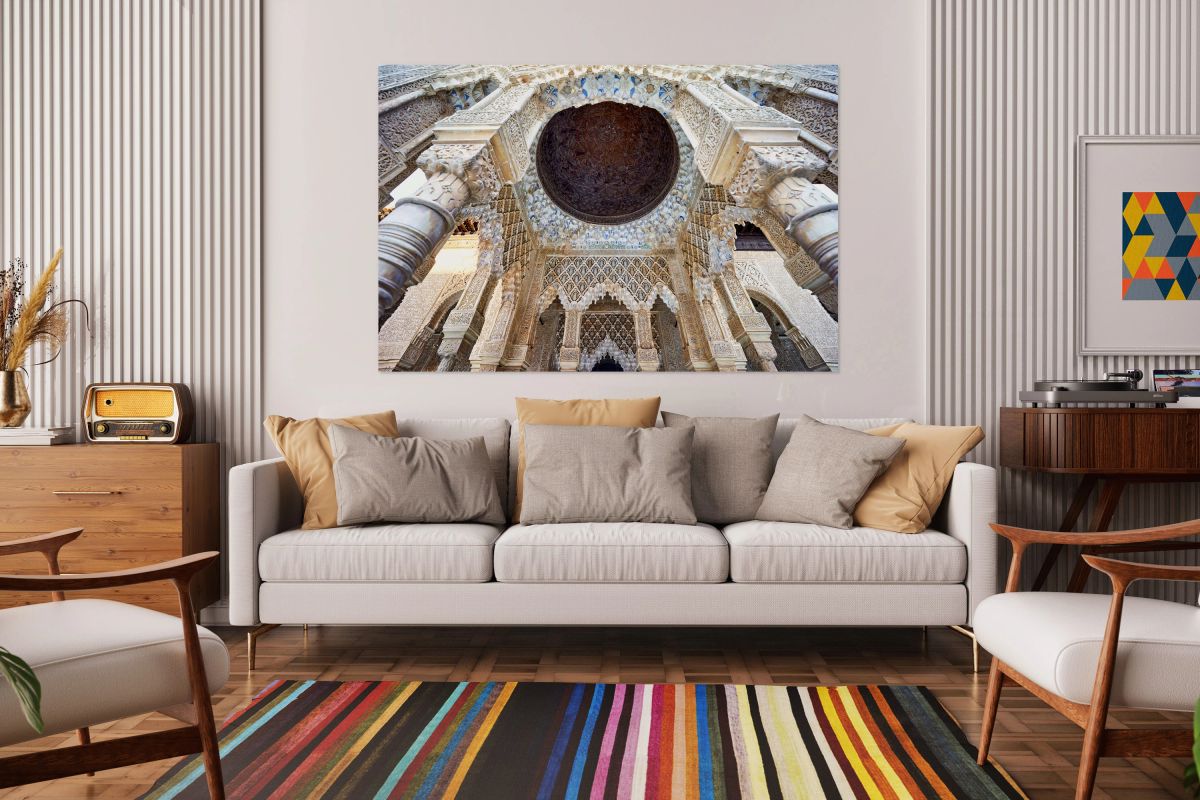 Explore Alhambras arches in Granada Spain