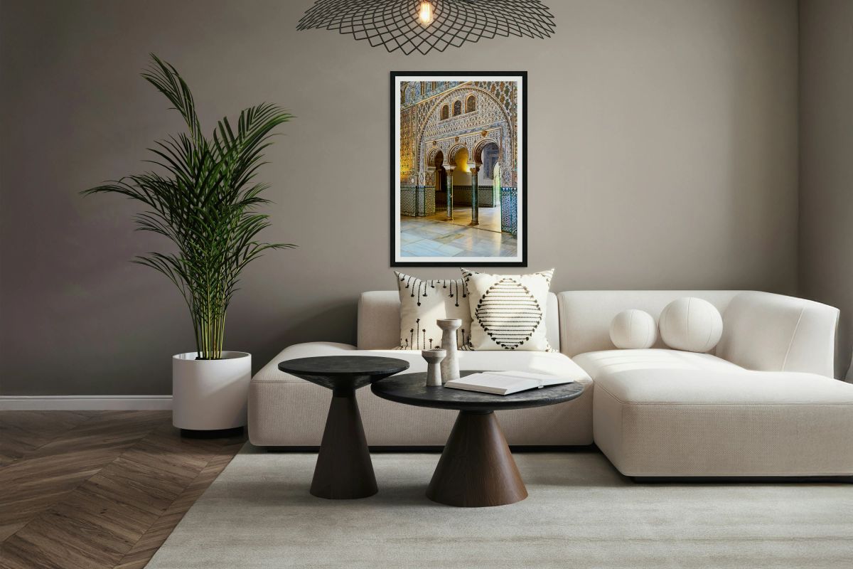 Exploring arches and patterns at Alcazar in Seville