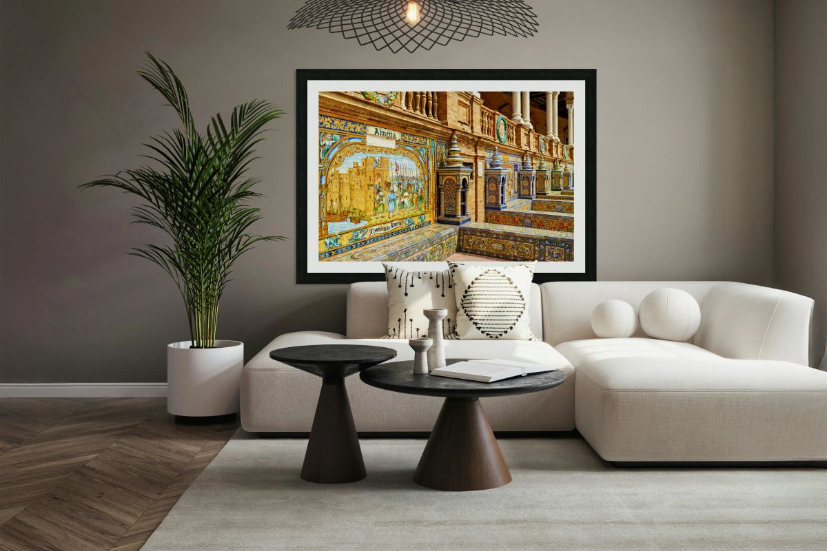 Seville Plaza de Espana with detailed tile work