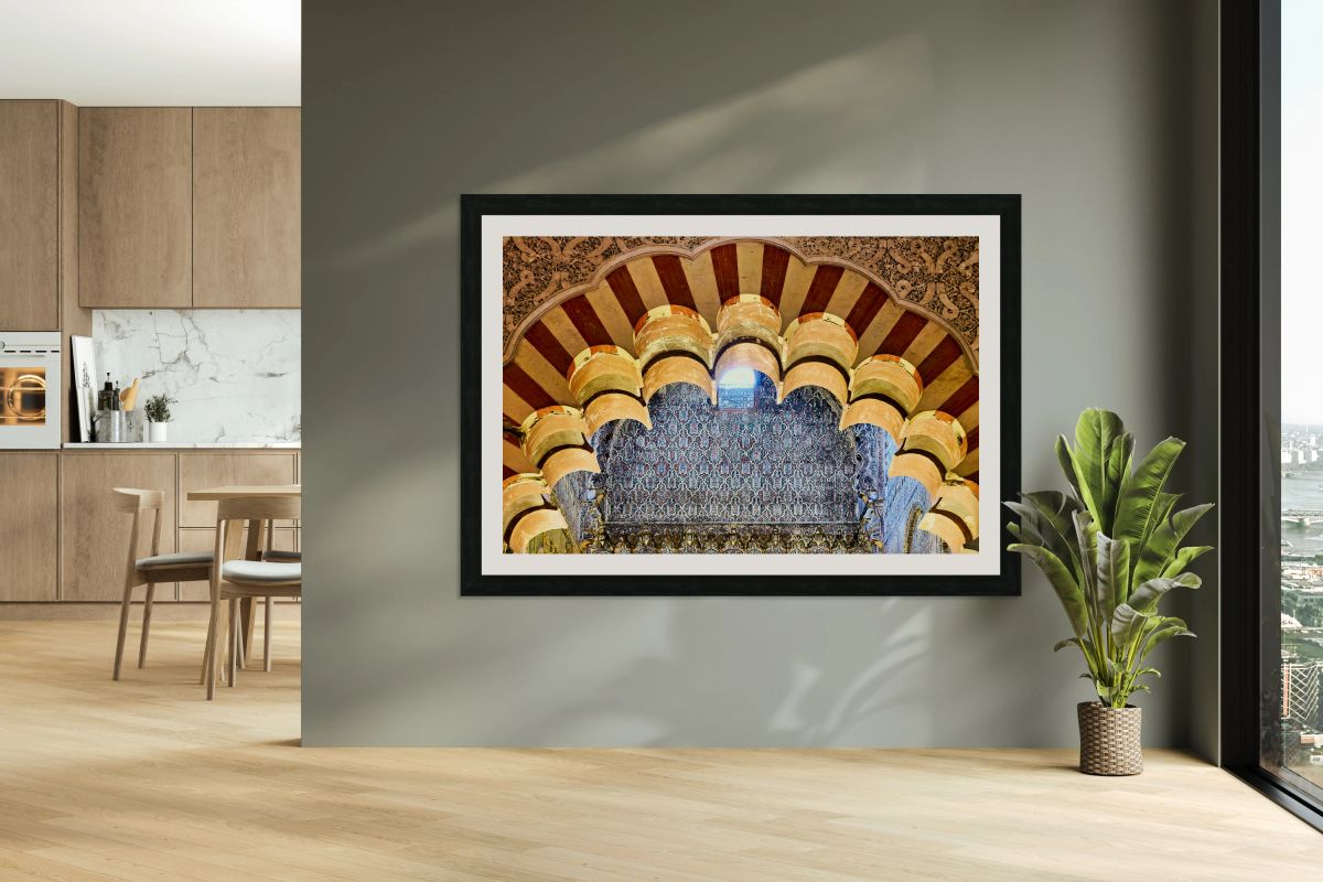 Exploring the arches inside Cordoba Mosque Cathedral