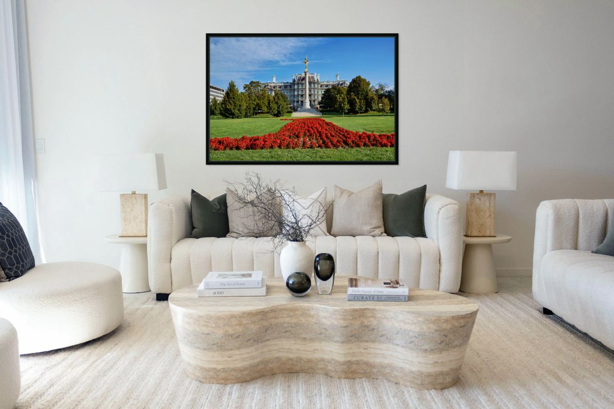 Flowers at the eisenhower executive office