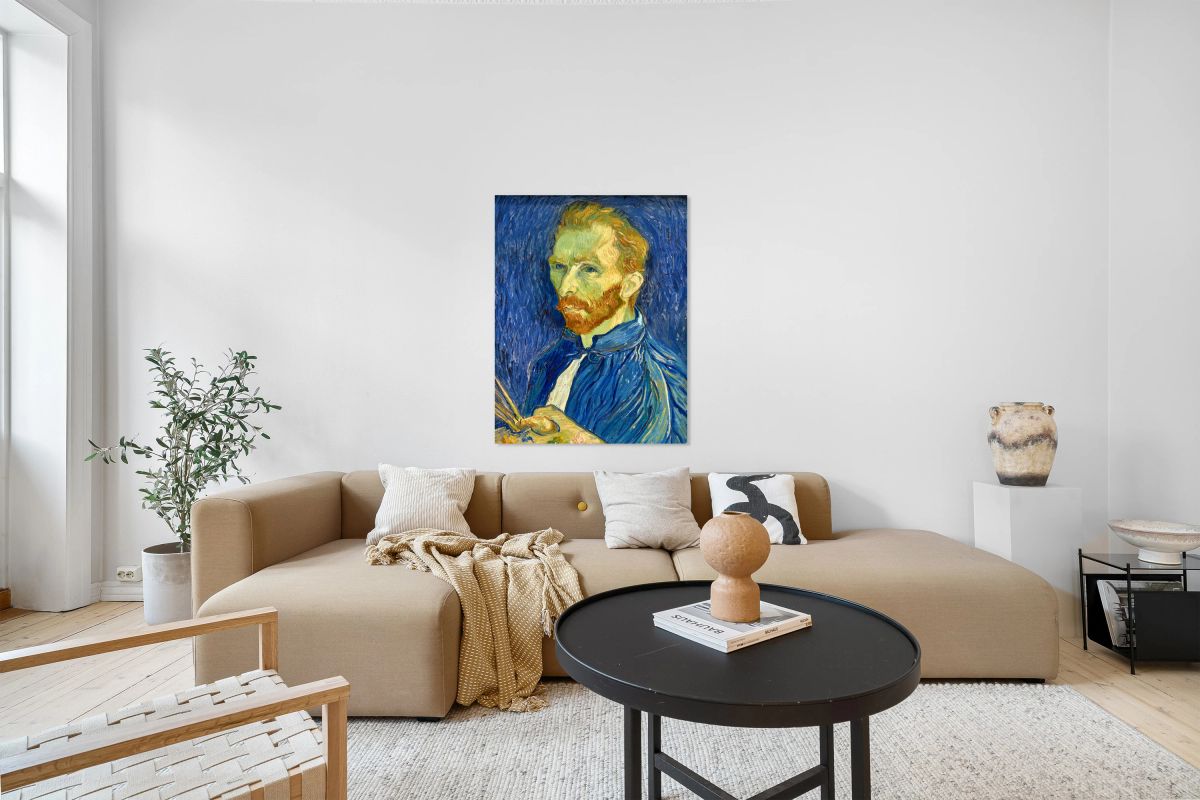 Vincent Van Gogh paints his self portrait in 1889