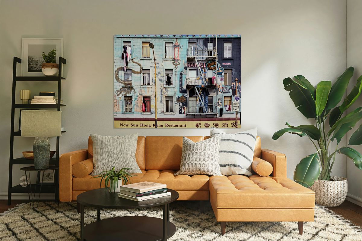 Chinatowns vibrant murals and buildings