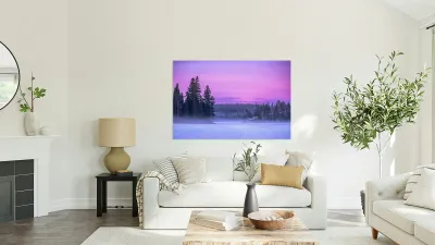 Fog Rising Over Falcon Lake Reproduction