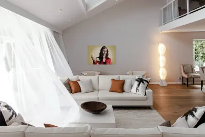 Zombie business person handing over bad news phone Reproduction