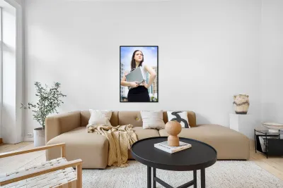 Business Woman With Dreams Aspirations And Goals Reproduction