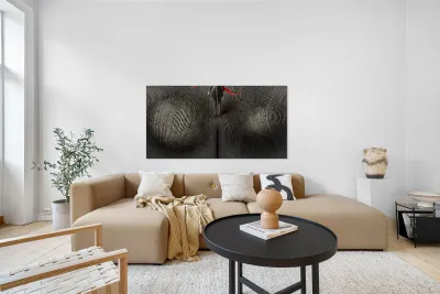 Vintage fantasy girl walking the path of creation Reproduction