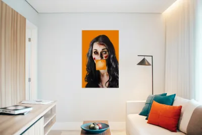 Zombie woman crying for help Reproduction