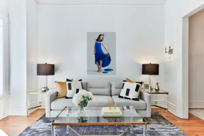 Beauty Portrait Depicting The Color Of Fashion Reproduction