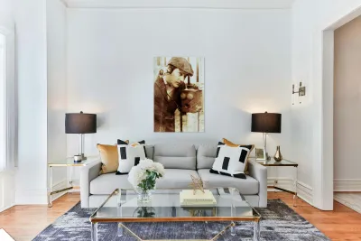 Old Fashioned Vintage Man Talking Through Antique Phone Reproduction