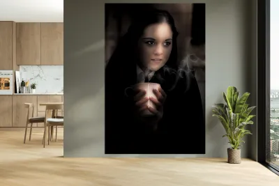 Cold And Dark Winter Night Reproduction