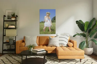 Smiling Female Farmer Reproduction