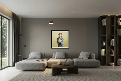 Pin-up hotline phone operator. Call Us! Reproduction