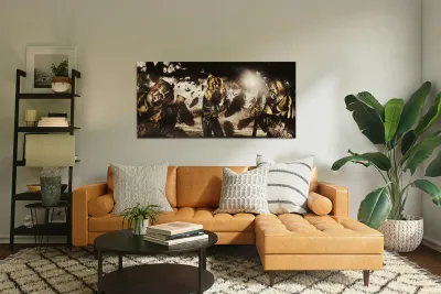 A crow left of the murder Reproduction