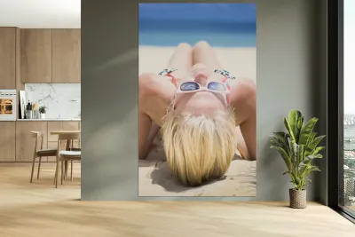 Summer Sun Beach Bather Reproduction