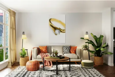 Sparkling Diamond Engagement Ring Reproduction