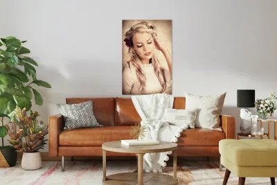 Vintage Luxury Photo Of An Elegant Beauty Queen Reproduction