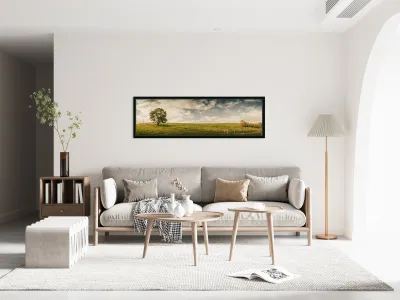 Camena Tasmania country panorama Reproduction