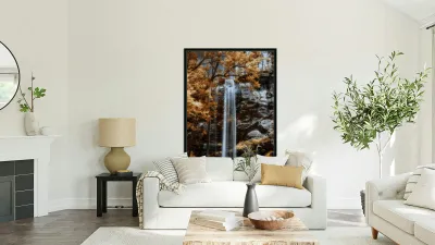 Tranquil Veil - Golden Falls Reproduction