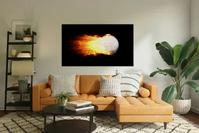 Flame Golf Ball Reproduction