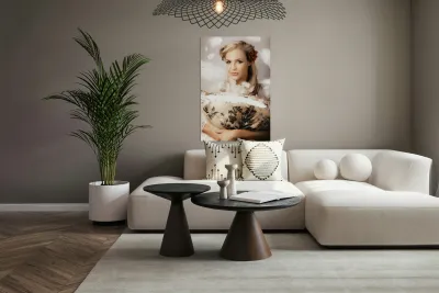 Vintage Portrait Of A Perfect Female Beauty Reproduction