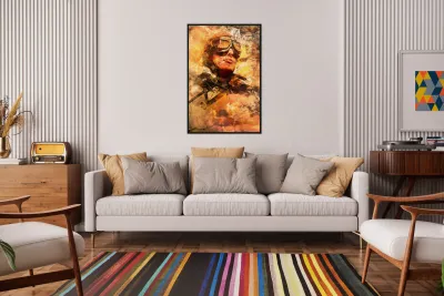 Painted pilots at war Reproduction