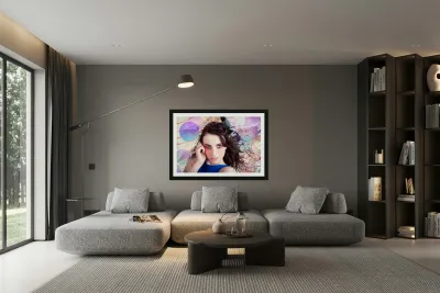 Beauty In The Abstract Colors Of Make-up Reproduction